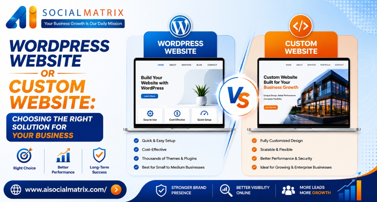 WordPress Website or Custom Website: Choosing the Right Solution for Your Business