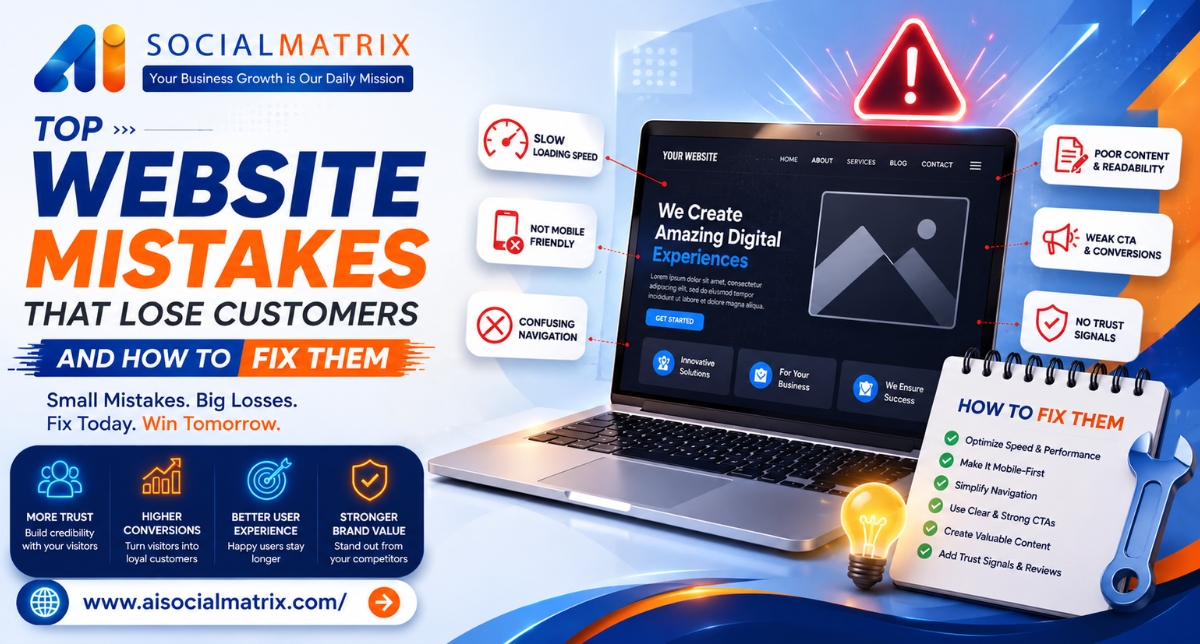 Top Website Mistakes That Lose Customers and How to Fix Them